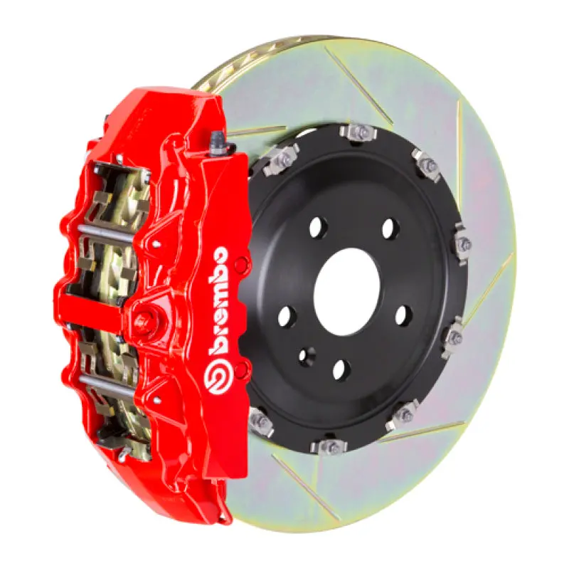 Brembo Gt Big Brake Kit – Front, 6-Piston Calipers With 380X34Mm Two-Piece Slotted Rotors For 2008–2017 Audi S5 1