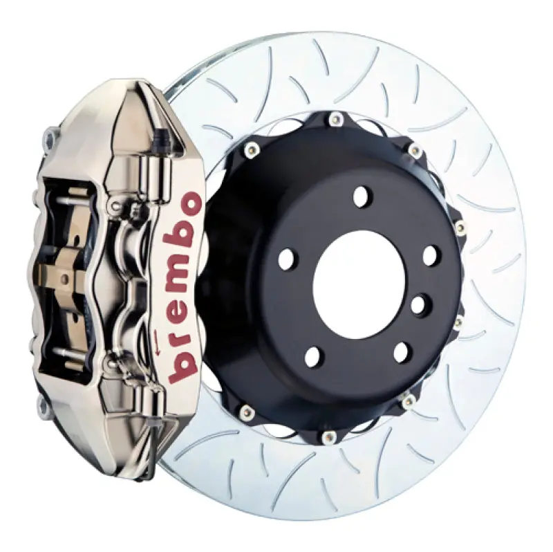 Brembo Gtr Rear Big Brake Kit For 2011–2012 Bmw 1M – 345X28Mm Slotted Rotors, Nickel-Plated Billet Calipers 1