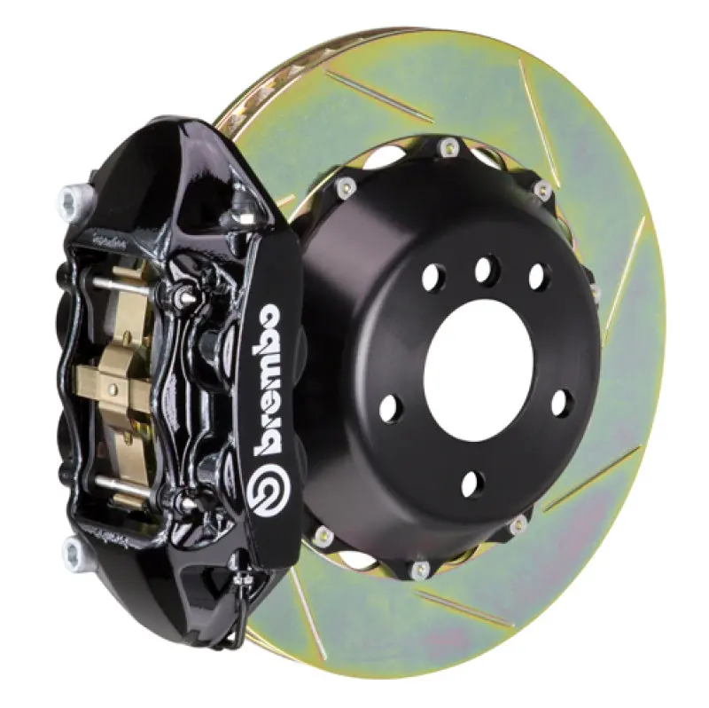 Brembo Z-Racing Rear Big Brake Kit For 2023+ Gt Models – 380X28Mm Slotted Two-Piece Rotors, 4-Piston Calipers, Black Finish 1