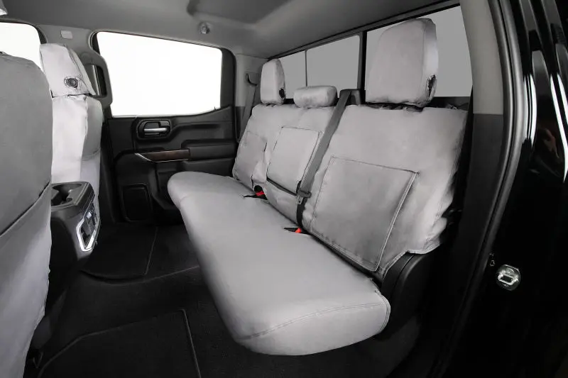 Covercraft Polycotton Seatsaver Front Row Covers — Custom Fit For 2008–2009 Chevrolet Express, Gray 1