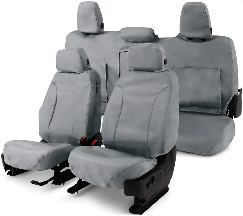 Covercraft Waterproof Polyester Seat Covers – Custom Fit For Second Row Of 2013–2014 Ford F-150, Grey 1