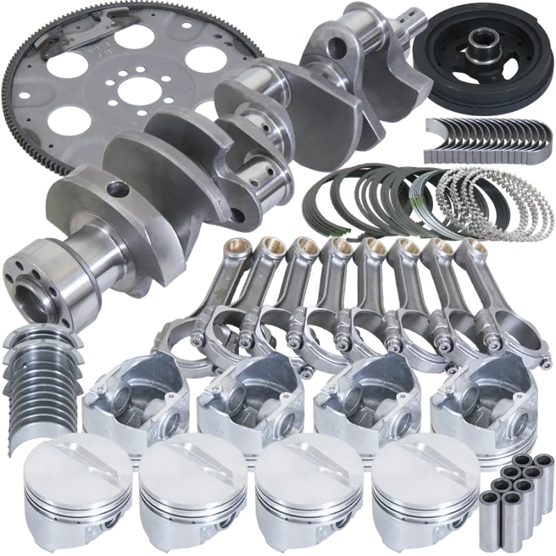 Eagle Chevrolet 350 Rotating Assembly Kit – Balanced .040 Overbore, Dome Pistons, 153-Tooth Flexplate, 1-Piece Rear Seal 1