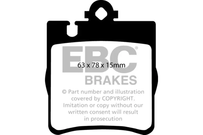 Ebc Greenstuff Rear Brake Pads For 2003 Mercedes-Benz C230 (W203) 2.3L 1