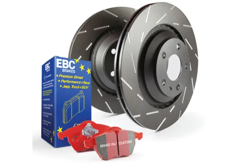 Ebc S4 Brake Kit – Redstuff Performance Pads + Usr Slotted Rotors 1