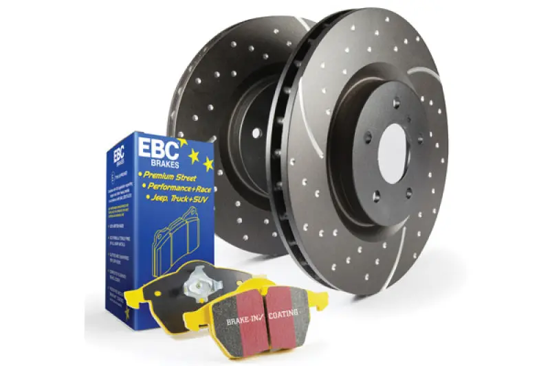 Ebc S5 Yellowstuff High-Performance Brake Kit – Pads + Gd Drilled & Slotted Rotors 1