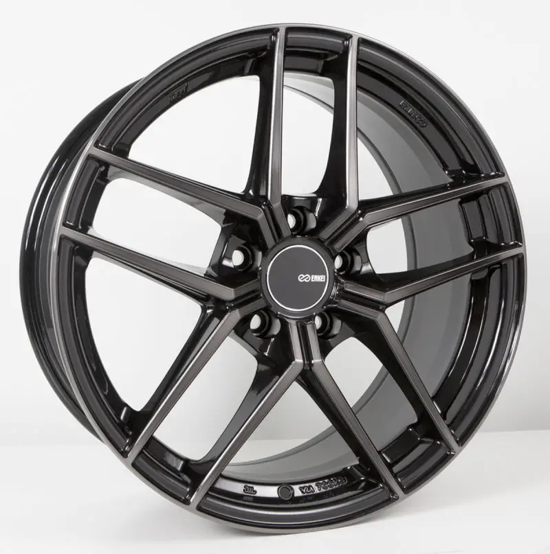 Enkei Ty5 19×8.5 Inch Alloy Wheel – 5×114.3 Bolt Pattern, 50Mm Offset, 72.6Mm Center Bore, Pearl Black Finish 1