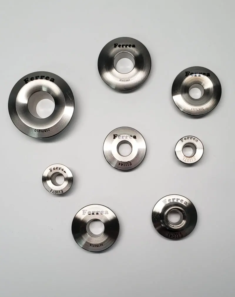 Ferrea Cnc-Machined Titanium Retainer Kit — 10° Dual-Spring Design, Set Of 16 1
