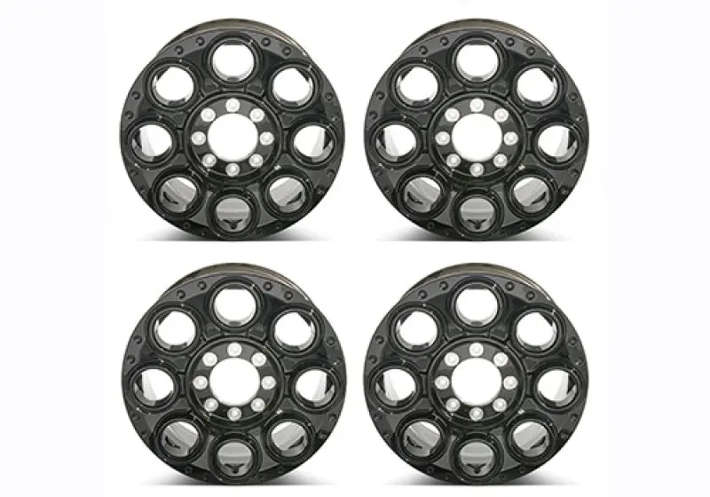 Ford Racing Gloss Black 20X8-Inch Caliber Wheel Kit For 2023–2024 Super Duty Trucks 1