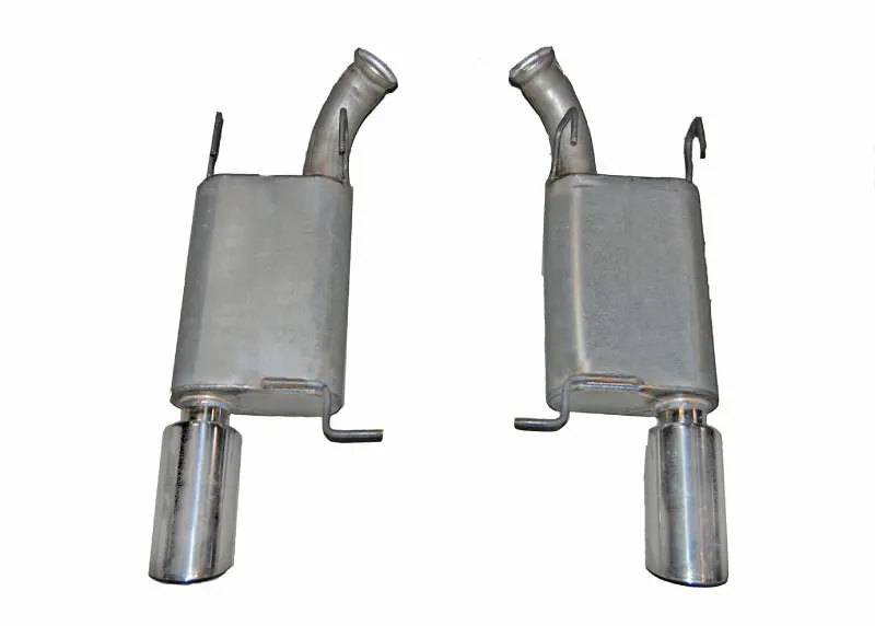 Gibson Stainless Steel Axle-Back Dual Exhaust System For 2014 Ford Mustang Base 3.7L V6 1