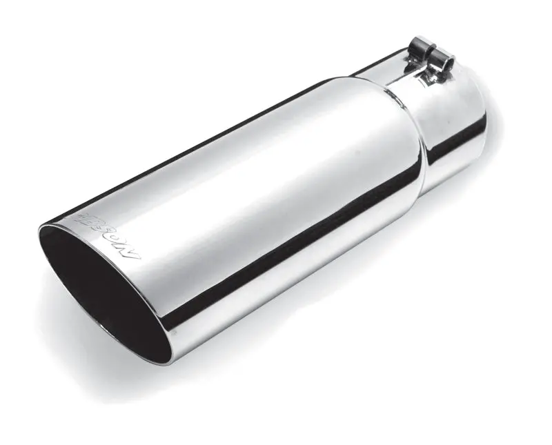 Gibson Stainless Steel Round Angle-Cut Exhaust Tip – 3.5" Od, 2.5" Inlet, 6.5" Length 1