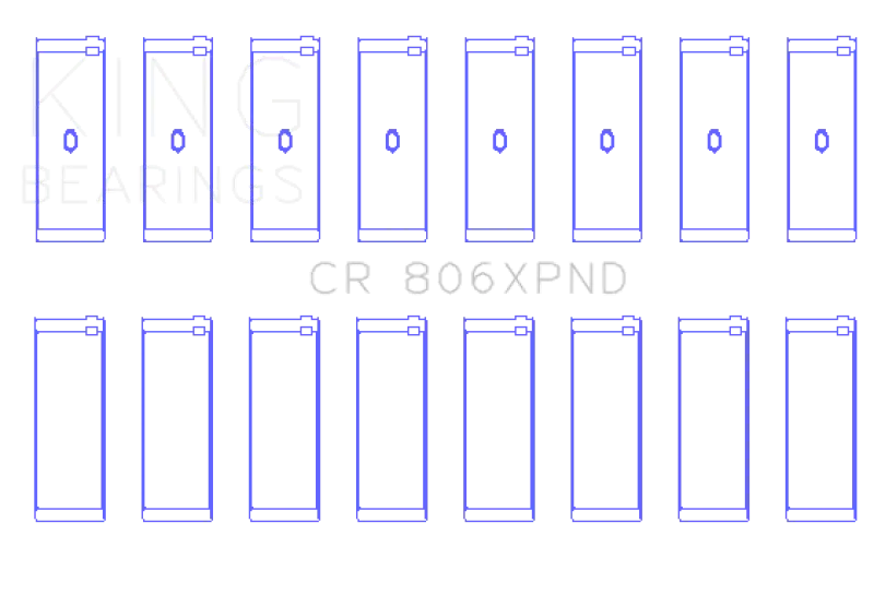 King Engine Bearings For Chrysler 361 & 383 Cubic Inch Engines – Standard Size Rod Bearing Kit 1