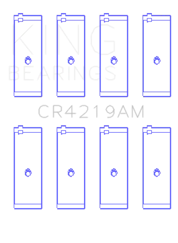 King Engine Bearings Toyota 1Rz (Size +0.50Mm) Connecting Rod Bearing Set 1