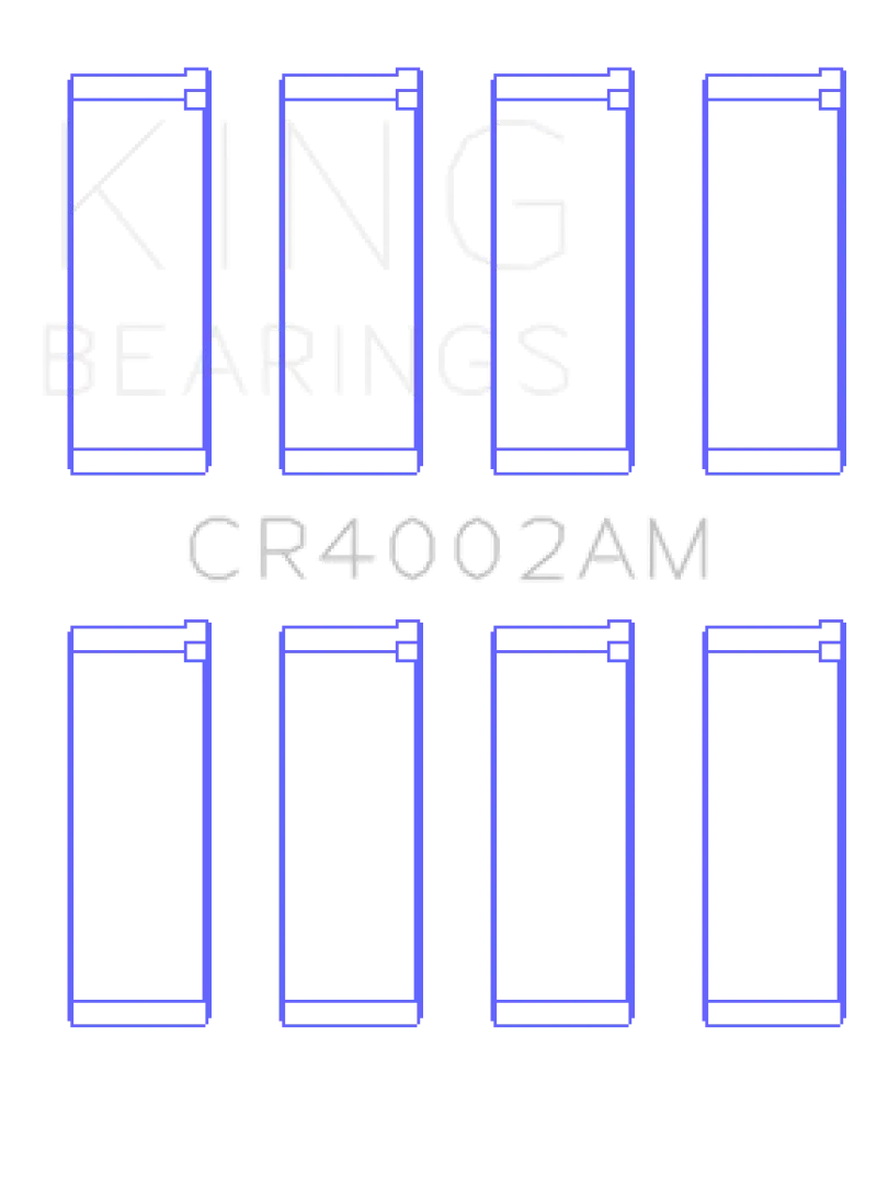 King Performance Rod Bearing Kit – Dohc/Sohc 8- And 16-Valve Engines (Ford, Kia, Mazda), Oversize +0.25Mm 1
