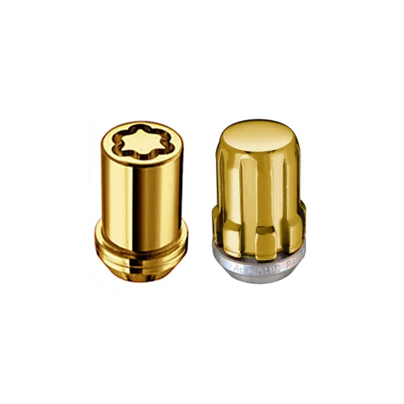 Mcgard Gold Splinedrive 5-Lug Wheel Lock Kit With Installation Tool – M12×1.25, 13/16″ Hex, Cone Seat 1
