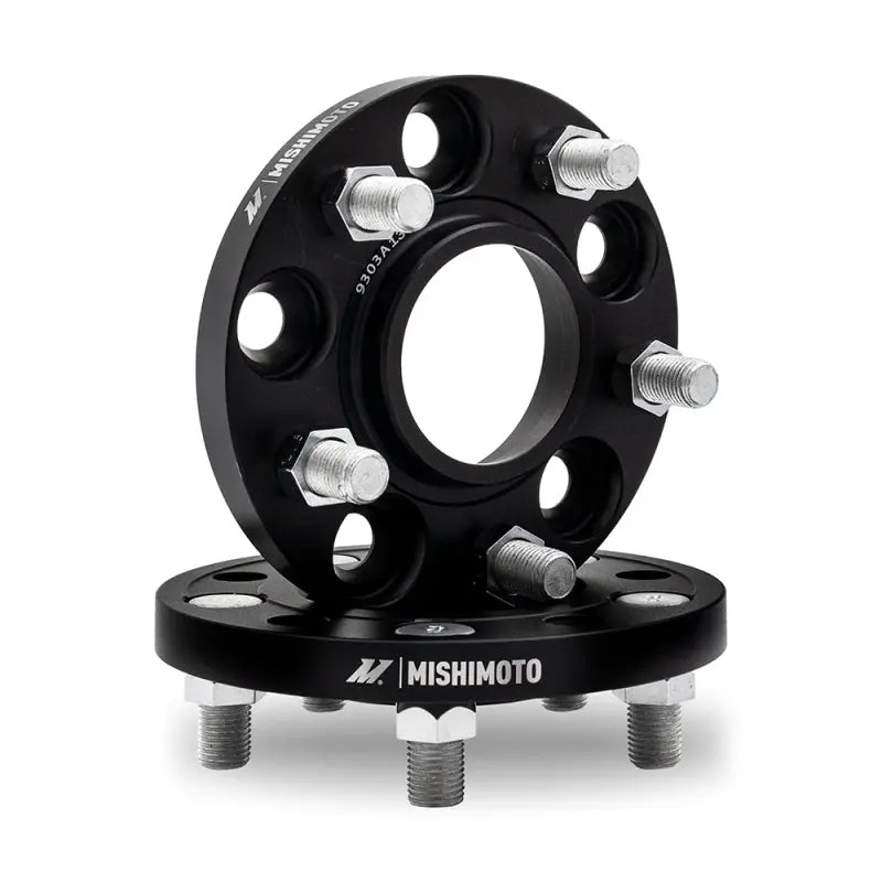 Mishimoto Black Anodized Wheel Spacers – 5X114.3, 15Mm Thickness, 66.1Mm Hub Bore, M12 Thread 1