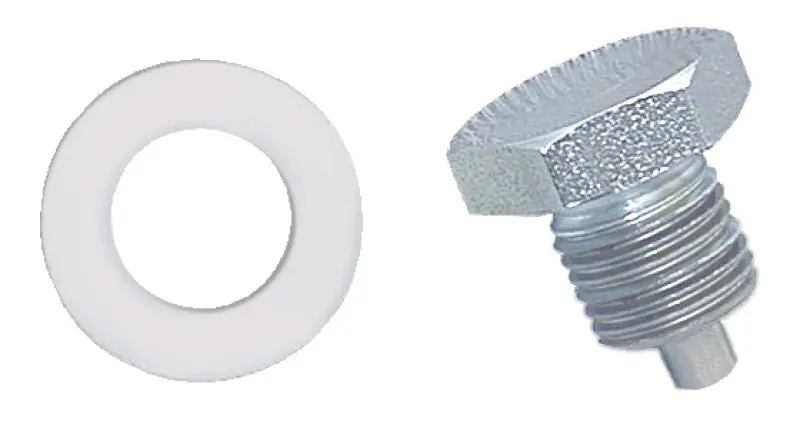 Moroso Chrome Oil Pan Drain Plug With Integrated Nylon Washer 1