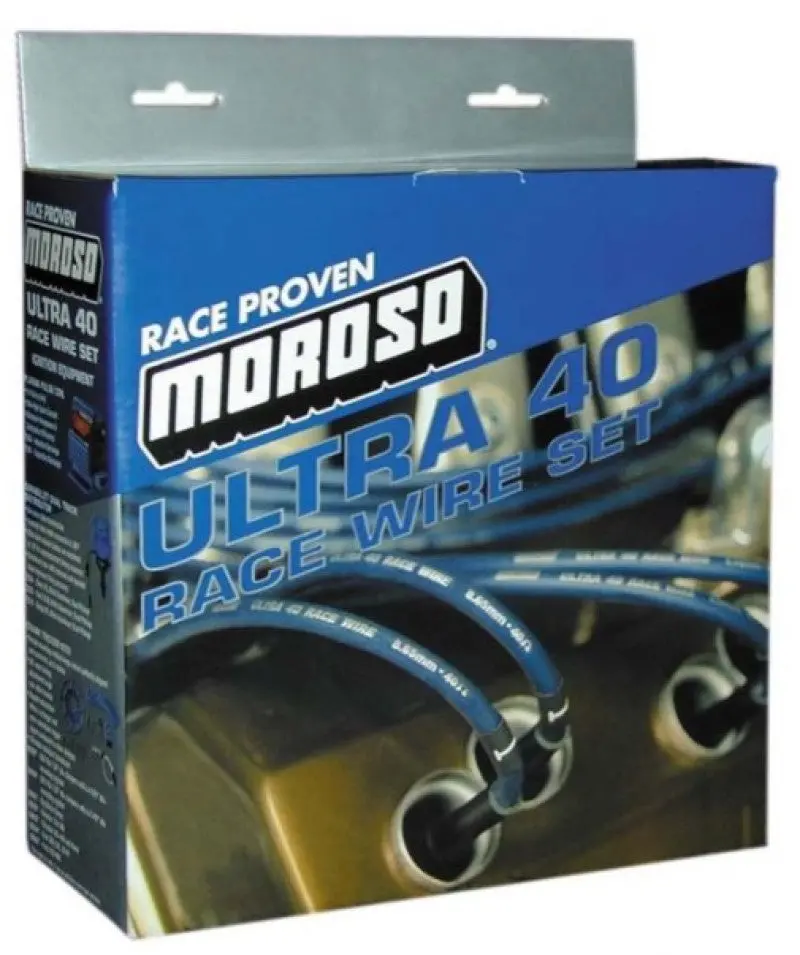 Moroso Ultra 40 Ignition Wire Set – Unsleeved Hei Configuration For Chevrolet Small Block, Under-Header Installation 1