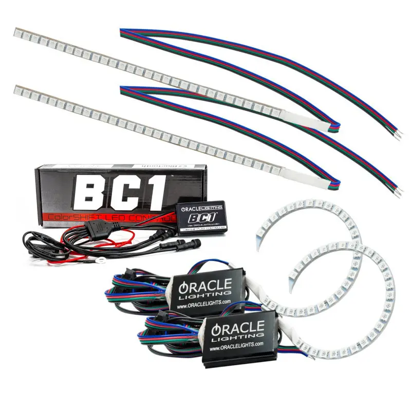 Oracle 15-17 Ford Focus Rs/St Drl Upgrade W/ Halo Kit - Colorshift W/ Bc1 Controller See Warranty 1