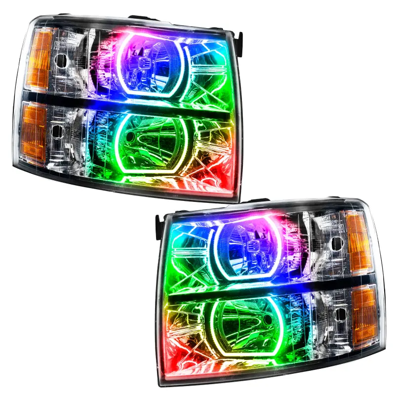 Oracle Colorshift Led Headlight Bulbs For 2007–2013 Chevrolet Silverado – Square Smd Design, No Controller Included 1