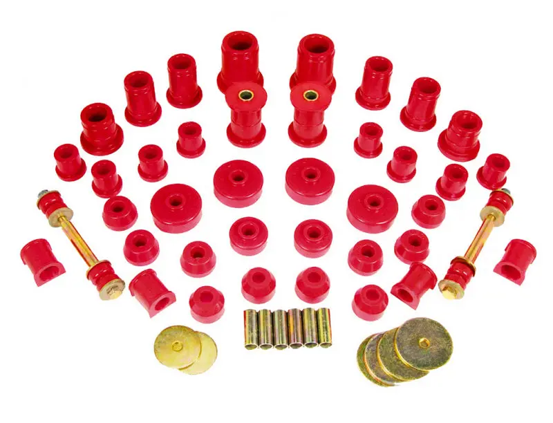 Prothane Total Suspension Bushing Kit – Red Polyurethane For 1986–1988 Toyota Pickup 4Wd 1