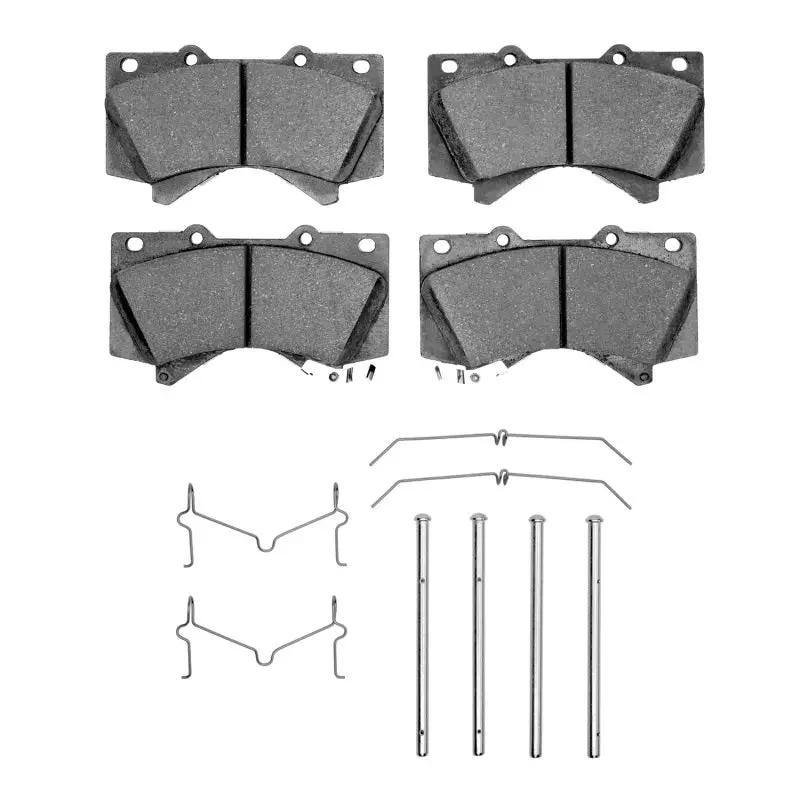 R1 Front Semi-Metallic Brake Pads & Hardware Kit — 2007–2022 Lexus Lx570 1