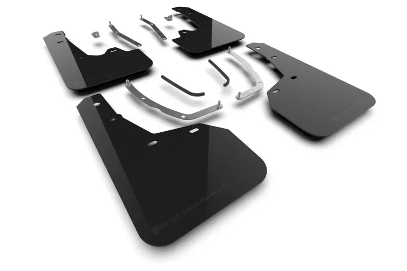 Rally Armor Black Ur Mud Flaps For 2025 Hyundai Tucson Xrt – Metallic Black Logo Design 1