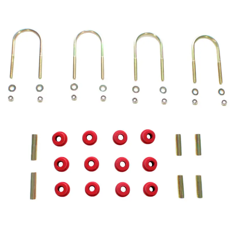 Rancho Rear U-Bolt Kit For 1984–2001 Jeep Cherokee – Heavy-Duty Suspension Hardware 1