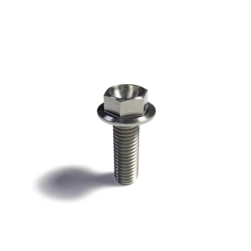Ticon Industries Titanium Bolt Flanged M12X35X1.5Tp 17Mm 6Pt Head 1