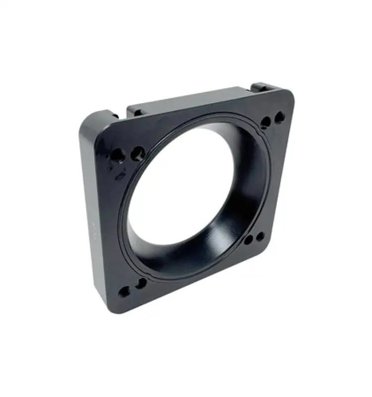 Torque Solution Big-Bore Throttle Body Adapter — 76Mm — Compatible With 2006–2021 Subaru Sti & 2008–2014 Wrx — Matte Black 1