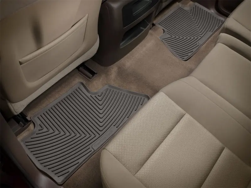 Weathertech Rear Floor Mats – Rubber, Cocoa Color – Fits 2005–2009 Chevrolet Equinox 1