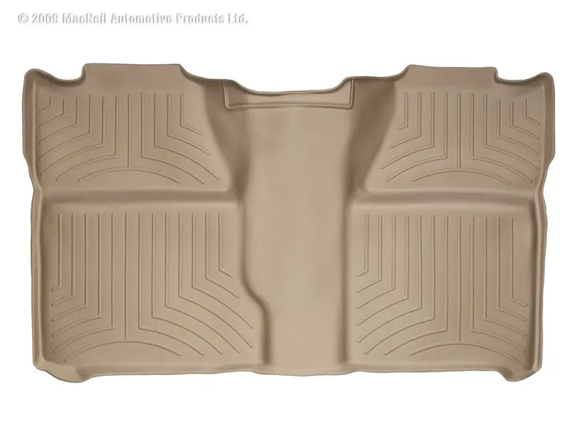 Weathertech Tan Rear Floorliner For 2007–2013 Chevrolet Silverado Crew Cab 1