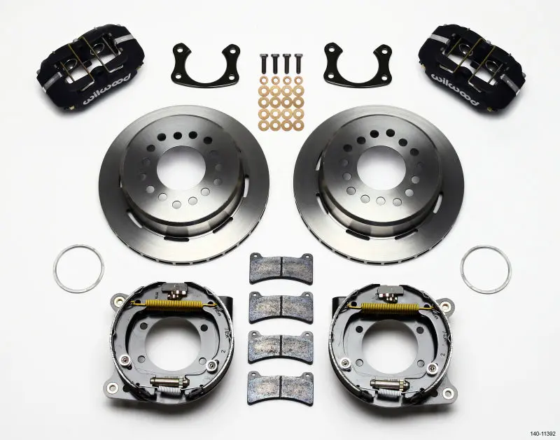 Wilwood Dynapro Low-Profile Parking Brake Kit – 11-Inch Rotors For Large-Ford Applications With 2.5-Inch Offset Staggered Mounting 1
